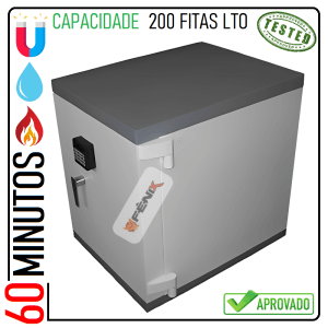 Cofre para proteção de fitas magnéticas de backups LTO e DLT Apolo 121