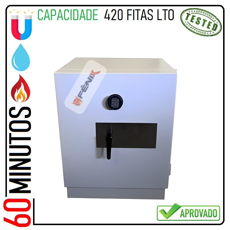 Cofre para proteção de fitas magnéticas de backups LTO e DLT Apolo 219