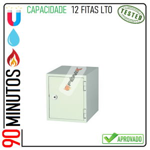 Cofre para proteção de fitas magnéticas de backups LTO e DLT Fire Defender 003