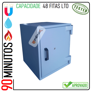 Cofre para proteção de fitas magnéticas de backups LTO e DLT Fire Defender 009