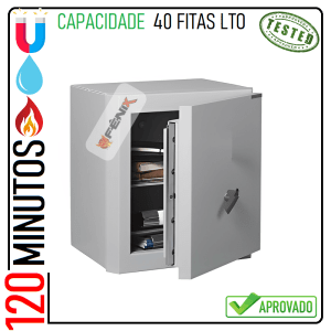 Cofre para proteção de fitas magnéticas de backups LTO e DLT Fire Safe 20
